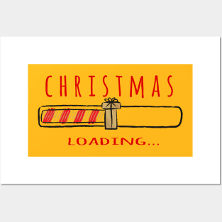 Christmas loading - Happy Christmas and a happy new year! - Available in stickers, clothing, etc Posters and Art